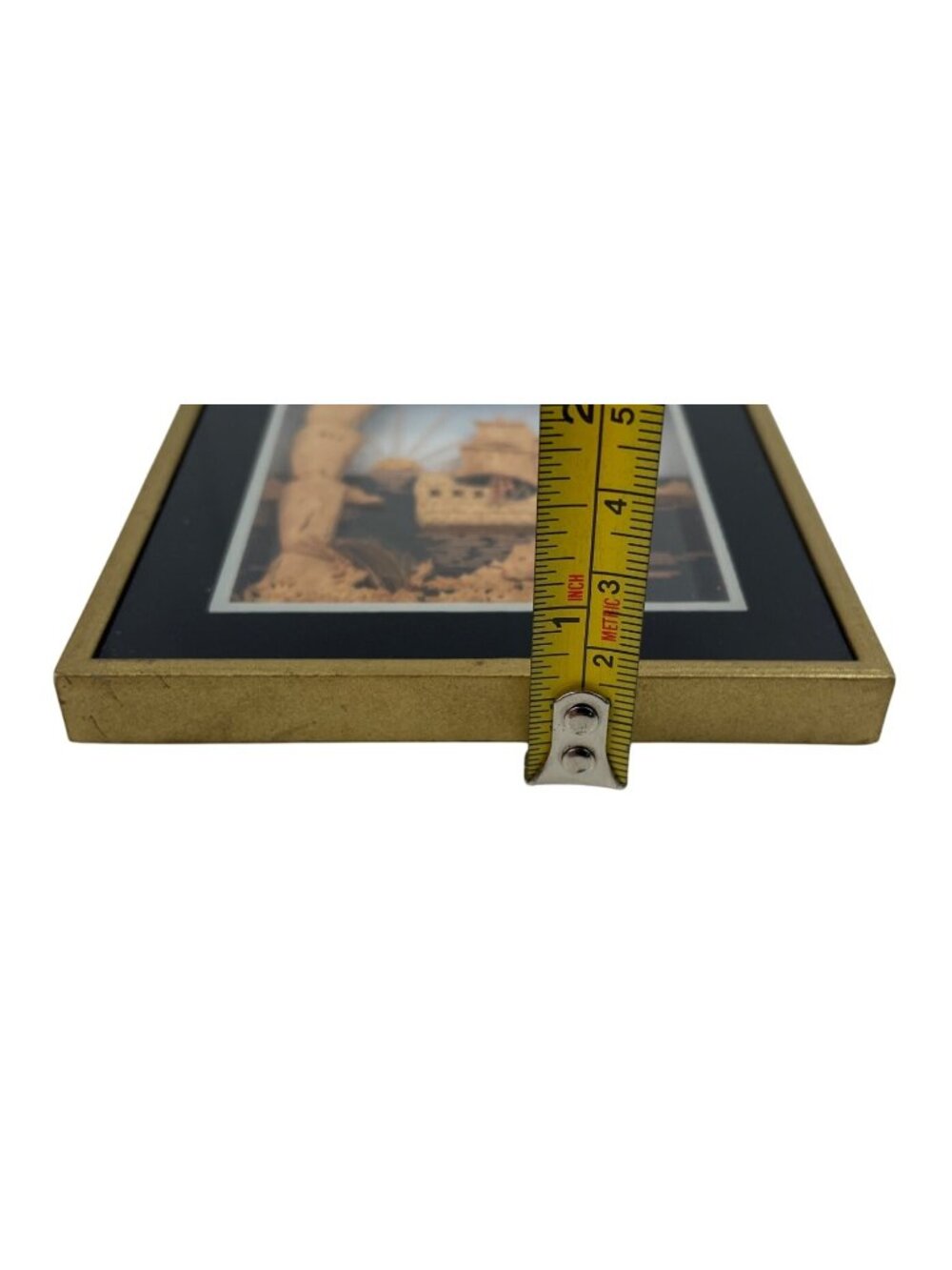 Vintage Cork Carving Seascape Diorama Wall Art Made in Spain - Picture 9 of 9